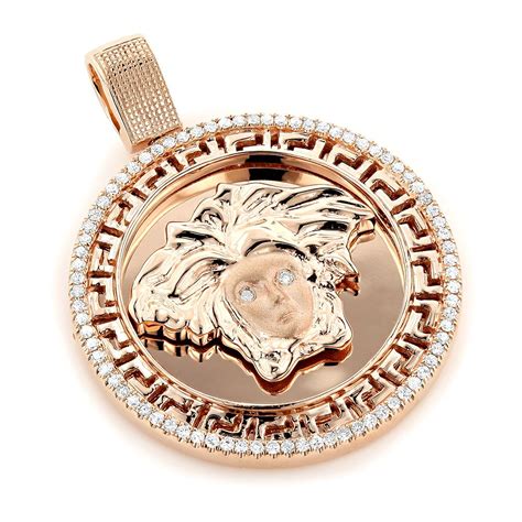 versace pendant replica|14k gold versace pendant.